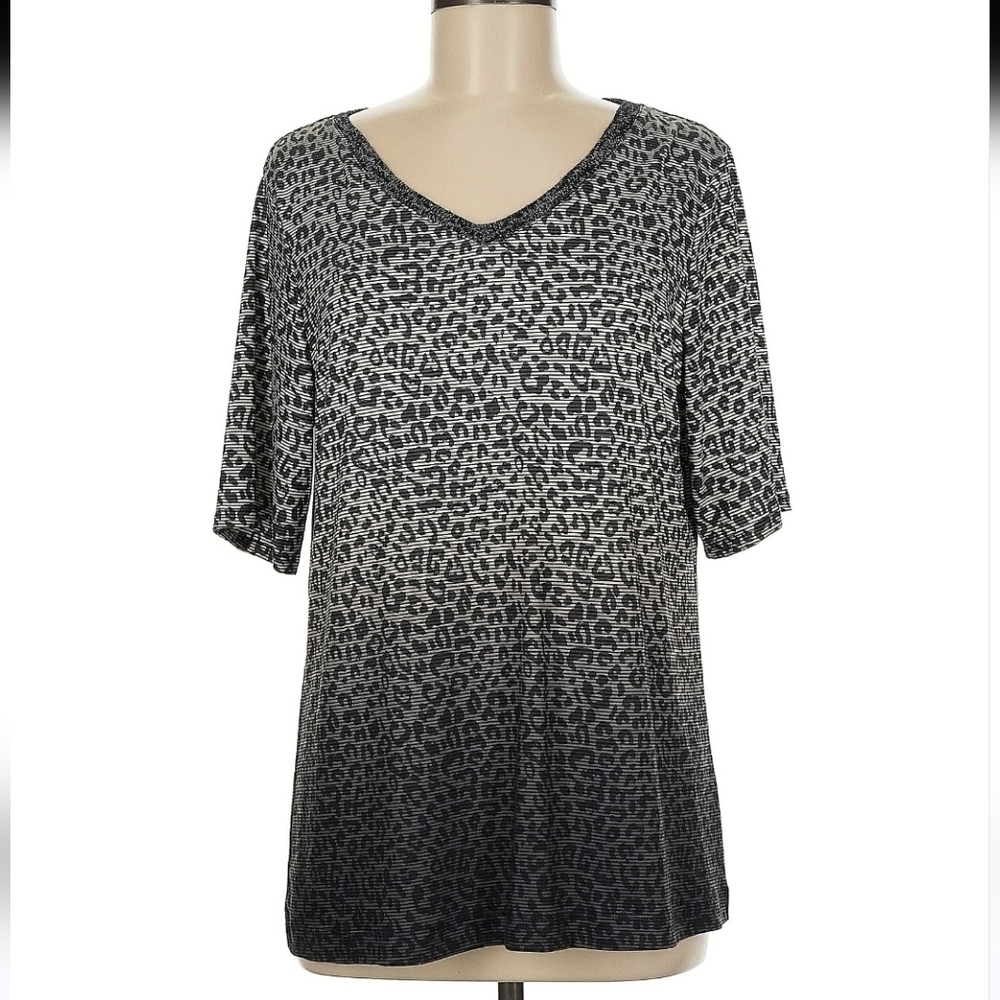 Christopher & Banks Animal Print Top